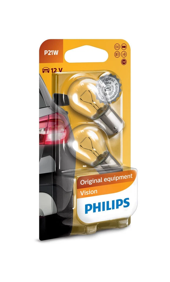Philips Vision 12V 21W Standard-Signal- und Innenbeleuchtung - 2 Stück (12498B2)