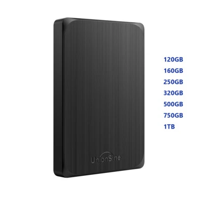 UnionSine externe Festplatte 2,5 USB 3.0 250GB 500GB 1 TB PC Windows Mac Linux