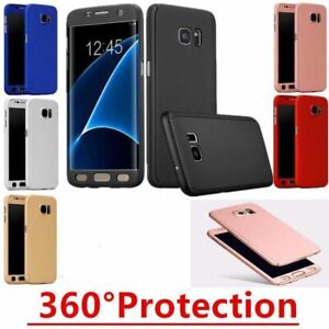 Hybrid 360 Case Samsung Galaxy S8/S8Plus & Tempered Glass Screen Protector Cover
