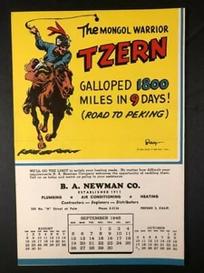 Ripley's Believe It Or Not - Kalender Werbung - September 1948 - Tzern - Bild 1 von 3