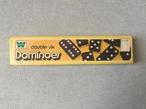 WHITMAN DOUBLE SIX DOMINOES 4644 With original box - Picture 1 of 3