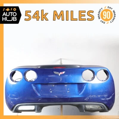05-13 Chevrolet Corvette C6 Z06 Conjunto de cubierta de parachoques trasero azul OEM 54 k Foto 1 de 4
