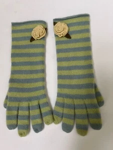 Neiman Marcus Women’s Long 100%Cashmere Gloves With Flower Size M - Picture 1 of 10