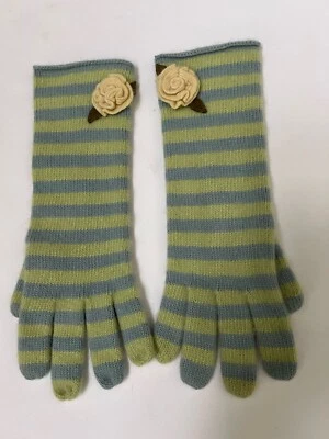 Neiman Marcus Women’s Long 100%Cashmere Gloves With Flower Size M - Image 1 of 4