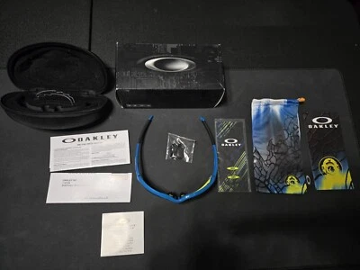 Oakley Fathom новый гоночная куртка Pacific синий / черный иридий и прозрачный OO9171-15 - Изображение 1 из 4
