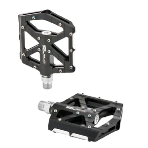 XLC Platform Pedals MTB "PD-M12" Flat Enduro Downhill Aluminum Black - Picture 1 of 2