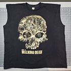 The Walking Dead 2013 Tshirt Xxl Zombie Skull Grimes Tv Promo Walker Amc Horror
