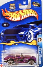 Hot Wheels 151 1958 Corvette, 2003 Wastelanders 3/10, Convertible, Pr5 Mint
