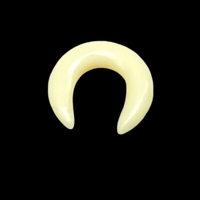 Bone Septum Pincher, Tusk Handmade All Size 12g to 5/8''and More - Image 1 of 4