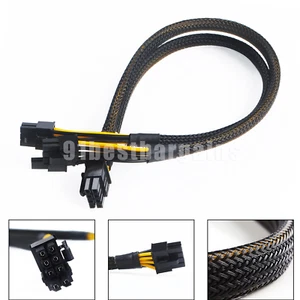 8pin to 6+8pin For Dell GPU Power Cable N08NH 9H6FV PowerEdge R720 R730 R7910 - Picture 1 of 7