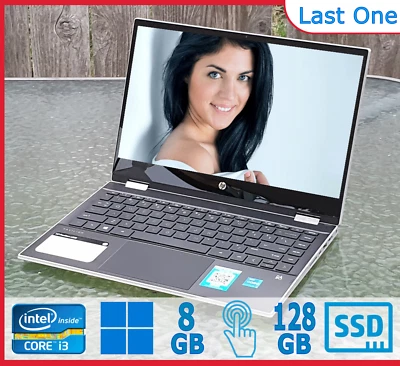 HP x360 2n1 i3 11th Gen 8GB 128GB SSD Win 11 Tablet Laptop - Retail $534 - image 1 of 4