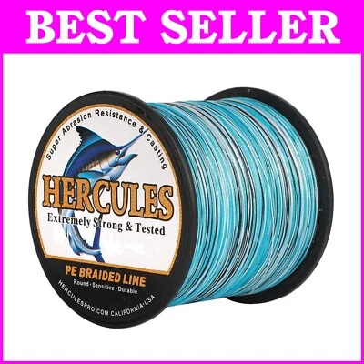 Línea de pesca trenzada de 8 hilos prueba 30 lb, rendimiento rentable en agua salada Foto 1 de 4