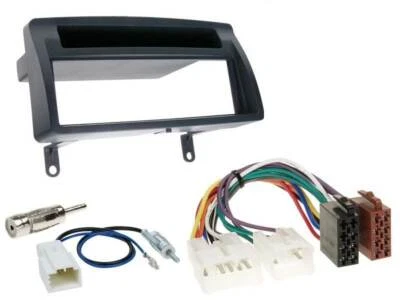 Kit de montaje de radio 1 DIN para Toyota Corolla 2001-2007 gris oscuro _E12J_, _E12_
