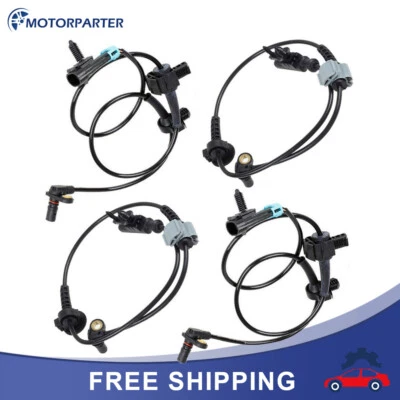 4Pc Front+Rear ABS Wheel Speed Sensor For 07-12 Chevy Tahoe Avalanche GMC Yukon - Image 1 of 4
