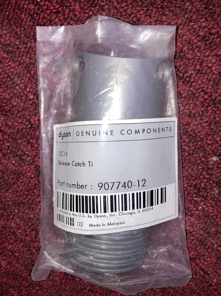 Dyson Handle/Wand Release Catch Titanium 907740-12 OEM (NEW) - Image 1 of 2