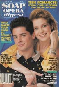 Soap Opera Digest 19. April 1988 BILLY WARLOCK - BARBARA CRAMPTON - TEEN ROMANCE - Bild 1 von 1
