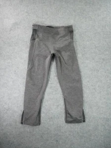 Lululemon Leggings Womens 4 Free Runner Crop Gym Workout Gray - Picture 1 of 10