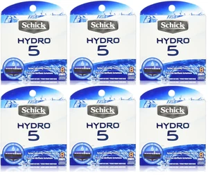 Schick Hydro 5 Blade Razor Refills, Hydrating Gel, 48 Cartridges - Picture 1 of 1