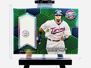 2023 Topps Chrome Baseball TORII HUNTER AUTHENTICS JERSEY GREEN #/99 No. TCA-TOH - Picture 1 of 2