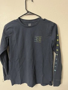 new BILLABONG Boys Navy Unity Sleeve Long Sleeve Tee size medium - Picture 1 of 3