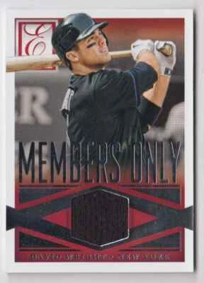 2015 Panini Elite Members Only Materials David Wright Black Jersey New York Mets - Image 1 of 2