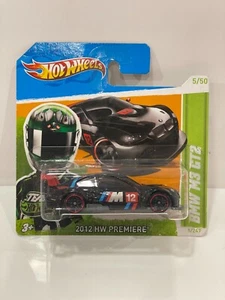 BMW M3 GT2 Hot Wheels Premiere New Models 2012 Rare Short Card - Picture 1 of 5