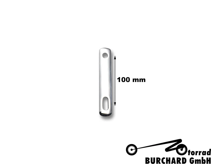 Soporte universal Highway Hawk placa de sujeción para sistemas de escape L = 100 mm cromo Foto 1 de 1