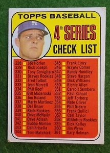 Don Drysdale 1969 Topps #314 Checklist 4th Series Unchecked L.A. Dodgers VG - Picture 1 of 2