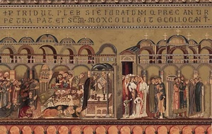 AL4-219) CARTOLINA BASILICA S MARCO VENEZIA MOSAICO INTERNO SCOPERTA CORPO - Picture 1 of 2