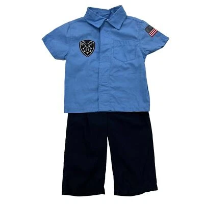 Disfraz Gymboree Unisex Oficial de Policía Halloween 2 Piezas 12-18m Foto 1 de 4