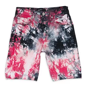 NWT Purple Brand RED BLACK TIEDYE JACQUARD MONOGRAM Black SHORTS Size 31 $245 - Picture 1 of 6