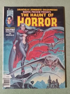 MARVEL PREVIEW 12 THE HAUNT OF HORROR LILITH DRACULA HIGH-GRADE 8.0 VF FALL 1977 - Picture 1 of 9