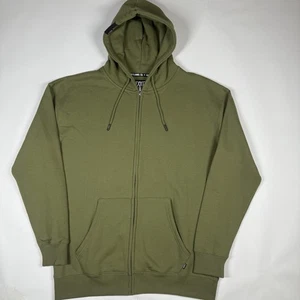 Dixxon Flannel Company Green Full Zip Up Hoodie Ground Up Custom Size Large - Picture 1 of 6