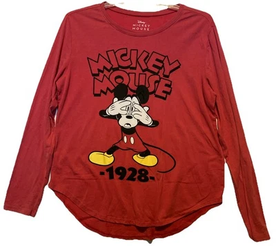 Disney Girl Mickey Mouse 1928 Long Sleeve Shirt Size XL (15-17) - Image 1 of 4