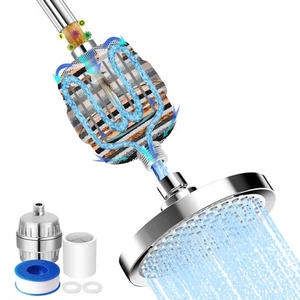 30 Stage Inline Water Filter for Shower - High Output Filter for Bath Shower,... - Picture 1 of 7