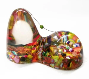 Sobral Brazil Sugarloaf Mountain Rio de Janeiro Artist Made Paperweight - Picture 1 of 5