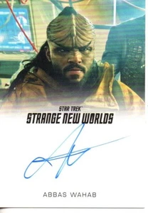 Star Trek Strange New Worlds Season 2  Auto Card Abbas Wahab "Ror'queg" - Picture 1 of 2