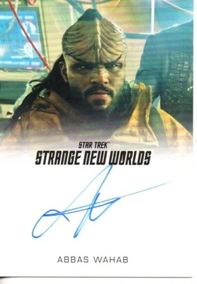Star Trek Strange New Worlds Season 2  Auto Card Abbas Wahab "Ror'queg" - Image 1 of 2