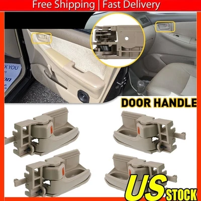Manija de puerta interior para Toyota Corolla Matrix 2003-2008 2005-12 Tacoma beige 4 piezas Foto 1 de 4