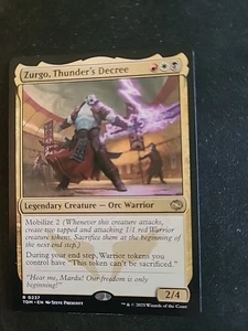 MTG TDM #237 Zurgo, Thunder's Decree Tarkir: Dragonstorm Regular - Picture 1 of 1