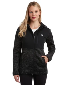 Spyder Women's Active Full Zip SoftShell Hooded Jacket - Picture 1 of 10