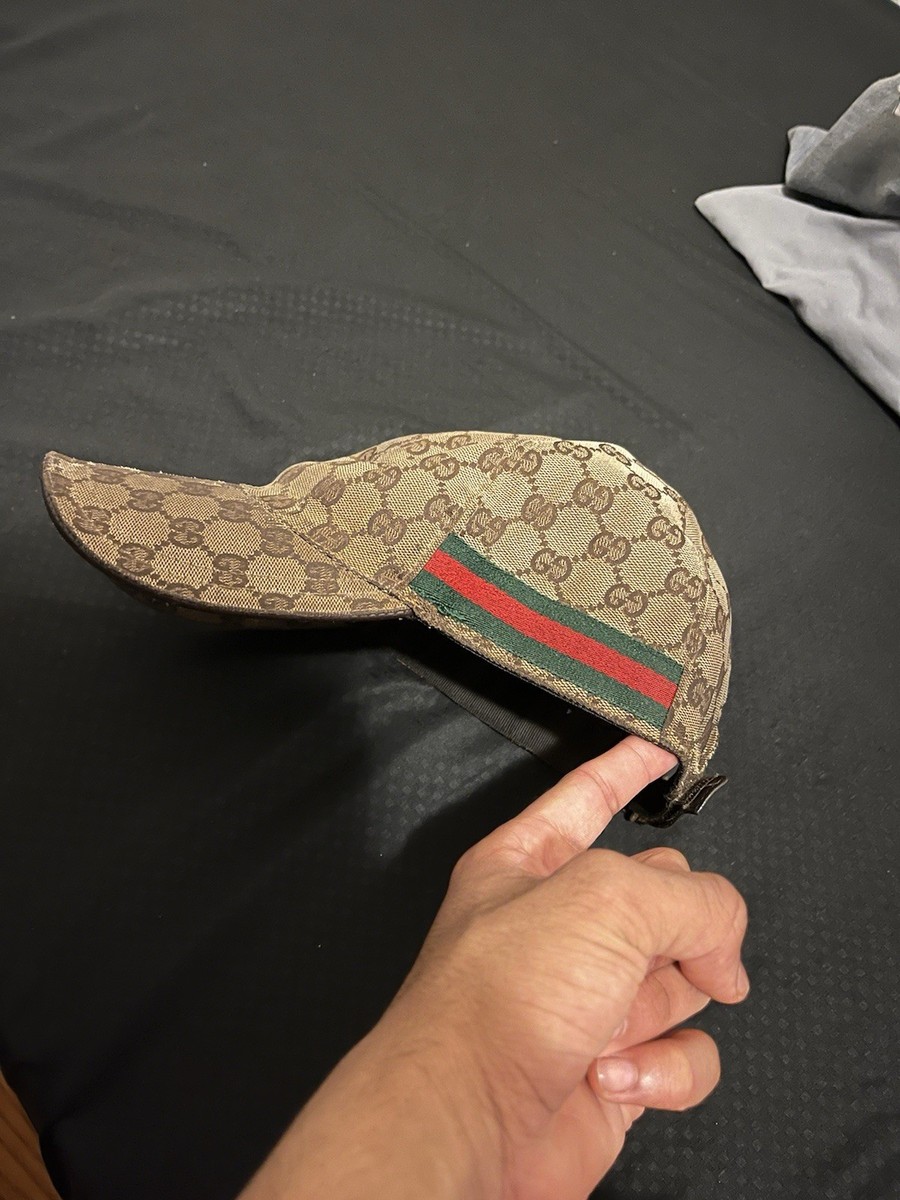 GUCCI　メンズ　帽子　xl グッチ 小物オリジナルGGキャンバス ベースボールキャップ