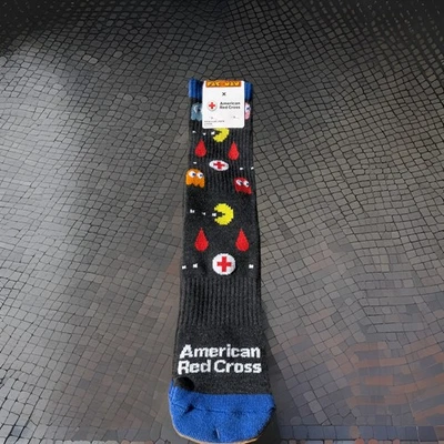 NEW! Collectible Red Cross X Pac-Man Socks  - Image 1 of 2