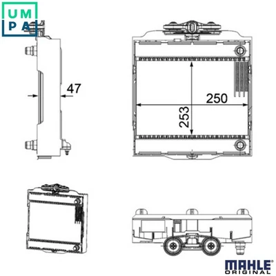 RADIATOR ENGINE COOLING CR 923 000P FOR BMW 5/F11/F10/Gran/Turismo/F07 6/F13 - Image 1 of 4