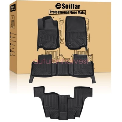 TPE 3D Floor Mats Fits 2017-2019 Mercedes-Benz GLS Class Floor Liners Full Set - Изображение 1 из 4