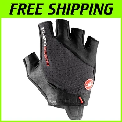 Breathable Rosso Corsa Pro V Gloves - Maximum Padding for Gravel and Road Riding - Image 1 of 4