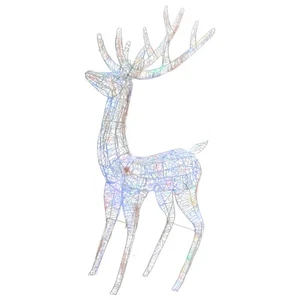 XXL Rentiere Weihnachtsdekoration Acryl 250 LED 2 Stk. 180 Cm Weihnachten Winter - Bild 1 von 8