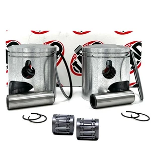 Suzuki T500 GT500 12103-31830-050 Piston Kits (2) & Bearings (3) +1.5mm / 71.5mm - Picture 1 of 1