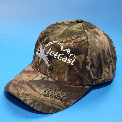 Boné chapéu Jet Cast Stowe Woodward Bill Jordan Advantage madeira camuflagem alça traseira - Imagem 1 de 4