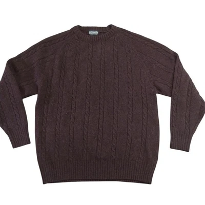 VTG 100% Shetland Wool Fisherman Sweater Men's Size XL 90s Y2K Grandpa Preppy - Image 1 of 4